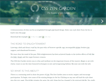 Tablet Screenshot of csszengarden.com